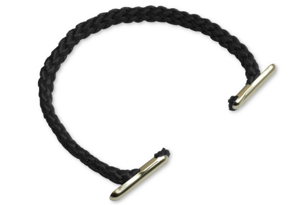 Pārnēsāšanas rokturi no PP auklas, 5 mm diametrs, melni