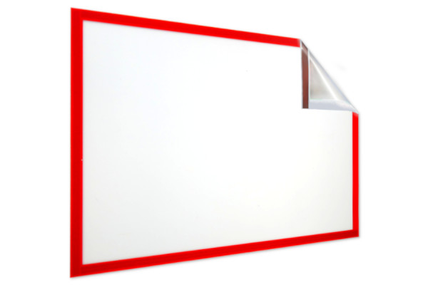 Magnētiskie informācijas rāmji DIN A4 formātam, 229 x 315 mm, sarkans