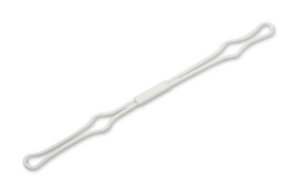 Stieples fiksators, šaurā ievietošanas atvere, 150 mm, balts