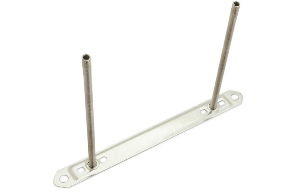 Spirālveida atsperes bez izciļņa, 100 mm uz kniedēšanas plāksnes, 124 x 12 mm