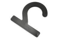 Plastmasas paraugu āķi,<BR> 72 x 72 x 2 mm,<BR> melni