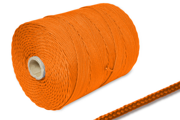 PP aukla, 2 mm diametrs uz 500 m ruļļa, oranža