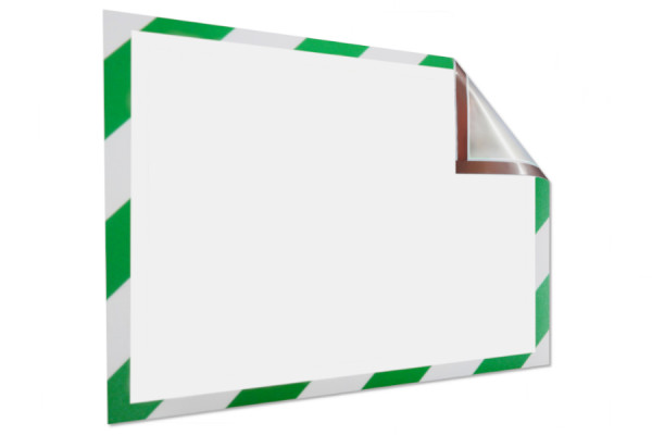 Magnētiskie informācijas rāmji DIN A4 formātam, 229 x 315 mm, zaļš-balts