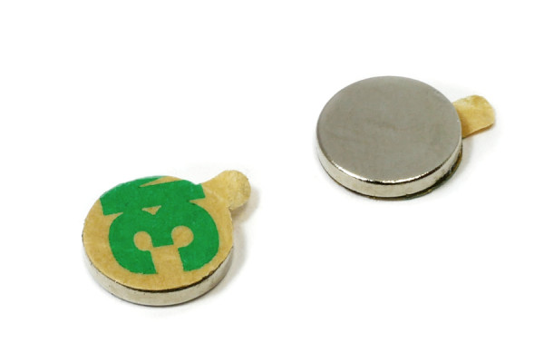 Pašlīmējošie disku magnēti, 9,5 x 1,5 mm