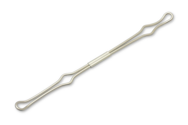 Stieples fiksators, šaurā ieliktņa, 150 mm, niķelēts