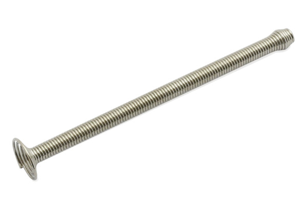 Spirālveida atsperes ar izciļņu, 65 mm, niķelētas
