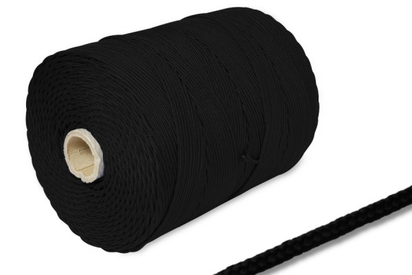 PP aukla, 2 mm diametrs uz 500 m ruļļa, melna