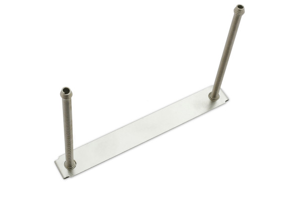 Spirālveida atsperes ar izciļņu, 65 mm, uz pamatnes, 92 x 12 mm, niķelētas